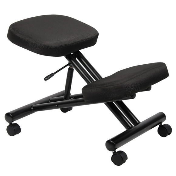 Boss Office Products Ergonomic Kneeling Stool in Black