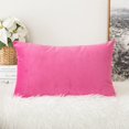 thumbnail image 2 of Juego de 2 fundas de cojín decorativas de terciopelo para sofá, funda de almohada súper suave para decoración del hogar, sala de estar, dormitorio para sofá, color amarillo y naranja, 2 of 8