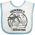 thumbnail image 3 of Inktastic Summer Vacation Mode Cocoa Beach Florida Boys or Girls Baby Bib, 3 of 4