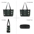 thumbnail image 6 of FORMRS Canvas Laptop Tote Bag for Women with 15.6" Computer Compartments Shoulder Handbag, Green Christmas Trees, 6 of 7