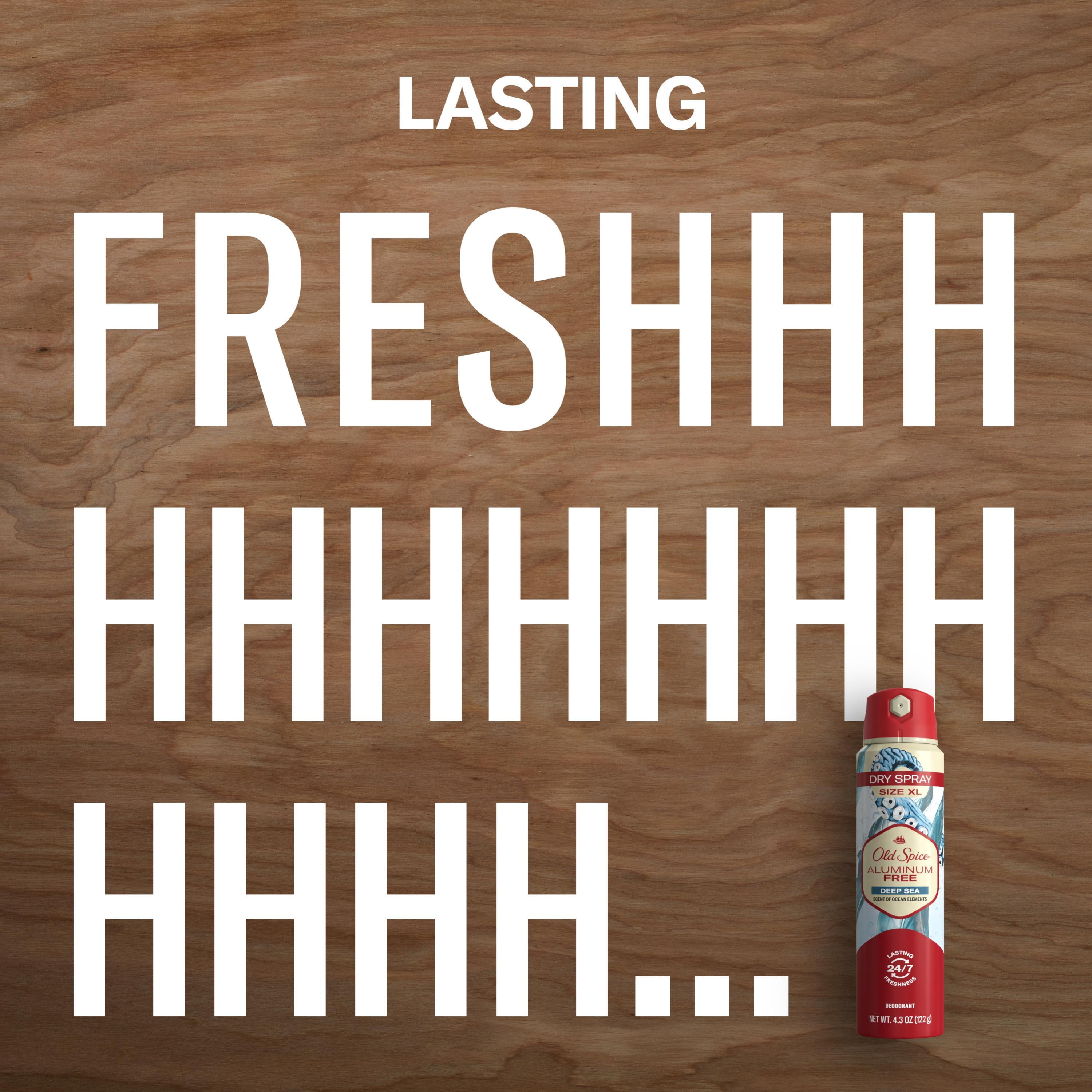 Old Spice Aluminum Free Dry Spray for Men, Deep Sea, 4.3 oz