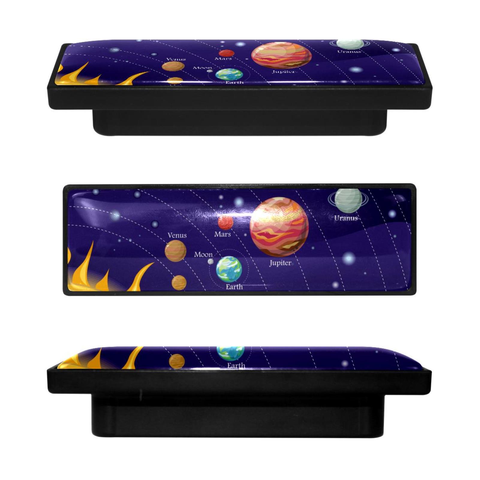 4 Pcs Rectangle Handle Cupboard Knob Drawer Pulls Handle Solar