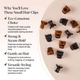 thumbnail image 3 of Kitsch Mini Claw Clips for Women - Stylish Small Hair Clips for Kids | Stays In Place Without Pulling or Snagging | Durable & Sturdy Plastic | Ideal Gifts for Women - Tortoise & Black, 16 Pcs, 3 of 4