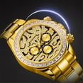 thumbnail image 4 of GUANQIN Vintage Diamond Multifunctional Japanese Automatic Self-Winding Mechanical Men Wrist Watch Business Stainless Steel Sapphire Crystal Clock Luminous Week Month, 4 of 5