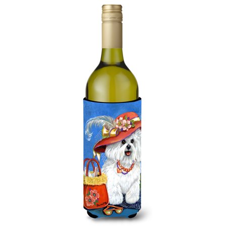 

Caroline s Treasures Bichon Frise Mademoiselle Wine Bottle Hugger