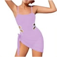 thumbnail image 3 of Bovxnpu Girls One Piece Swimsuit Solid Two-Piece Bikini Fashion Set for Older Girls Swimwear (Girl's or Girl's Plus), 3 of 5