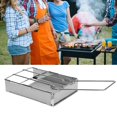thumbnail image 1 of Loewten Stainless Steel Foldable Toaster Rack Handheld Portable Outdoor Picnic Rack Tray,Toaster Rack,Outdoor Toaster, 1 of 8