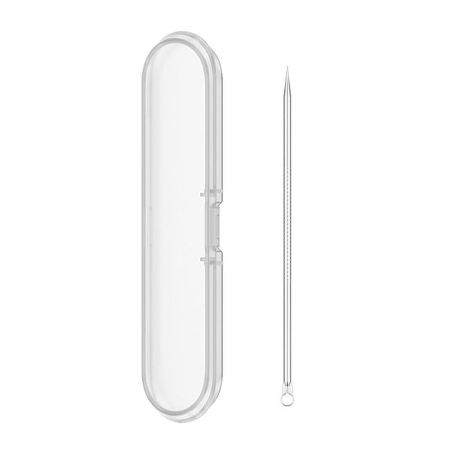 Professional Pimple Extractor Kit, Ultra-Sharp Stainless Steel Blackhead & Comedone Remover Tweezers, Acne Clip Beauty Tool with Storage Case