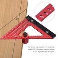thumbnail image 4 of Woodworking  Ruler, Rafter Square Easy To Operate Fine Workmanship Aluminum Alloy Portable Long Service Life High Accuracy  For Work Shop For Carpenter, 4 of 8
