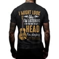 thumbnail image 2 of Men's Guitar Print T-shirt, Casual Short Sleeve Crew Neck Tee, Men's Clothing For Outdoor, 2 of 5
