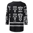 thumbnail image 2 of Cilsoka Womens Floral Print Tee Shirts Plus Size 3/4 Sleeve Tops Crew Neck Vintage Peasant Tunic Dressy Casual Tshirt Blouses, 2 of 4