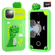 Kids Smart Phone Toy, 2.8" Touchscreen, Dual Camera, Music, Games, 32GB SD Card for Kids, Green