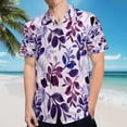 thumbnail image 5 of High Quality Hawaiian Shirts for Men Short Sleeve Aloha Beach Shirt Floral Summer Casual Button Down Shirts Blouses 9VXB9M, 5 of 7