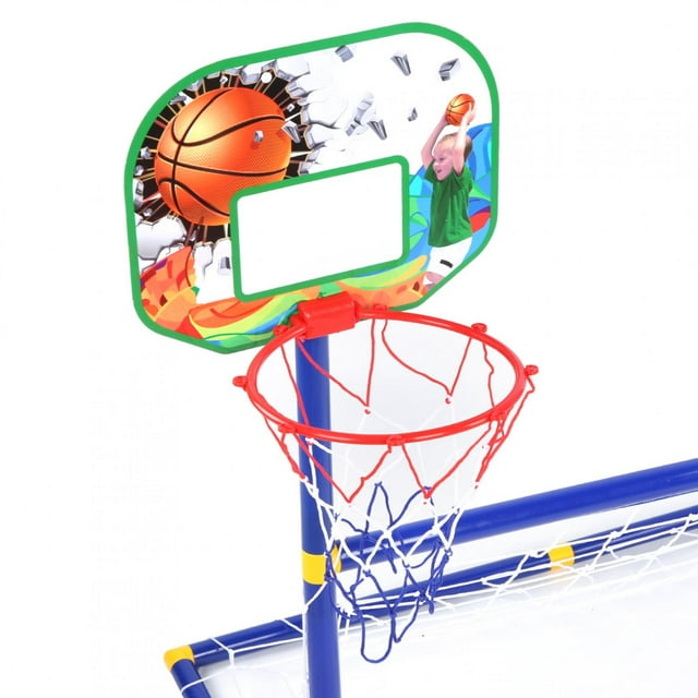But de Football pour Enfants, Mini Panier de Basketball, Jouet d'Exercice Pratique à Utiliser pour Extérieur Intérieur