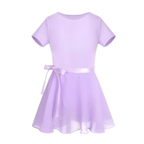 CHICTRY Kids Girls Ballet Dance Gymnastics Leotard with Chiffon Skirt Dance Outfit