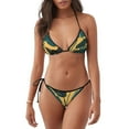 thumbnail image 1 of Fotbe Cat Hiding In Potted Plants Traje de Baño para Mujer de Dos Piezas – Bikini Sexy de Tirantes Tipo Halter con Diseño Triangular, 1 of 6