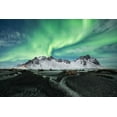 thumbnail image 2 of Alicke, Bjoern 18x13 Black Ornate Wood Framed with Double Matting Museum Art Print Titled - Stokksnes Aurora, 2 of 4