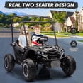 thumbnail image 4 of EastVita 24V Ride on Utv for Kids, 2 Seater Electric Truck with Sun Shade,4WD Electric Car Toy with Remote Control, Led Lights, 4 Shock Absorbersm,One Click Start, Music Player, 4 of 4