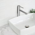 thumbnail image 4 of Stylish Single-Handle Brushed Stainless Steel Vessel Bathroom Faucet Height 11⅝" B-123S, 4 of 12