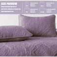 thumbnail image 4 of Exclusivo Mezcla Oversized King Quilt Bedding Set, Lightweight Vintage California Cal King Size Quilts with Pillow Shams, Soft Bedspreads Coverlets for All Seasons (112"x104", Dusty Lavender), 4 of 8