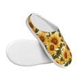 thumbnail image 3 of Goofa Romantic Elegant Sunflower Print Womens Mens Cotton Lightweight House Slippers , Washable Home Slippers,Indoor Comfy Bedroom Cozy Slippers-40/41, 3 of 7