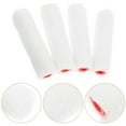 thumbnail image 2 of 4 fundas de algodón para rodillos de pintura, recambios pequeños para rodillos, pinceles, suministros para pintar en casa, manualidades, bricolaje, color blanco, 2 of 8