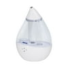 Crane x HALLS® Droplet Cool Mist Humidifier, 0.5 GAL, Clear/White