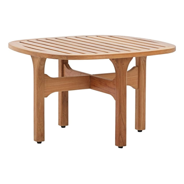 Modern Contemporary Urban Design Outdoor Patio Balcony Garden Furniture Lounge Coffee Table, Wood, Natural