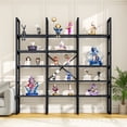 thumbnail image 7 of Triple 5-Tier Bookshelf - 71" Tall Industrial Bookcase with Sturdy Metal Frame, Black Modern Etagere Display Shelf for Living Room, Office & Bedroom Storage, 7 of 7