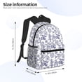 thumbnail image 4 of Haiem World Travel2 Lightweight Backpack for School, Classic Basic Water Resistant Casual Daypack for Travel with Bottle Side Pockets, 4 of 8