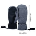 thumbnail image 2 of Insulated Ski Mittens for Extreme Cold Weather Windproof Thermal Gloves Winter Sport Accessories, 2 of 6