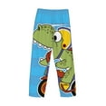 thumbnail image 5 of Balery Men'S Dinosaur Riding A Motorcycle Pants,Sleepwear Pants,Pajama Pants,Pj Bottoms Drawstring And Pockets-Small, 5 of 9