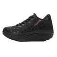 thumbnail image 5 of Up to 30% off, Zanvin Women's Fashion Sneakers Clearance Casual Work Shoes Non Slip Running Shoes Athletic Sneakers Thick Soled Sports Walking Shoes, Black, Size 4.5, 5 of 5