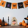 thumbnail image 3 of Sacs d'Halloween Phosphorescents Pochettes de Rangement en Lin pour la Collecte de Bonbons Ou Accessoires de Fête d'Halloween pour le Rangement de Bonbons, Bijoux et Parfums, 3 of 6