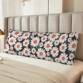 thumbnail image 4 of KLL Ultra Soft Microfiber Body Pillow Cover/Pillowcases 20"x54" with Hidden Zipper Closure-Daisies Flowers, 4 of 5