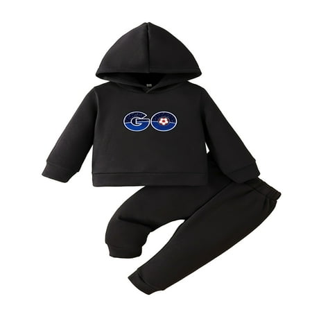 

Newborn Infant Baby Unisex Cotton Print Autumn Long Sleeve Pants Hooded Hoodie Pullover Sweatshirt Set Clothes Baby Gifts