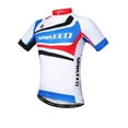 thumbnail image 2 of Sponeed Men's Jersey Cycling Short Sleeve Bicycling Tops Reflective Biking Shirts Blue m, 2 of 4