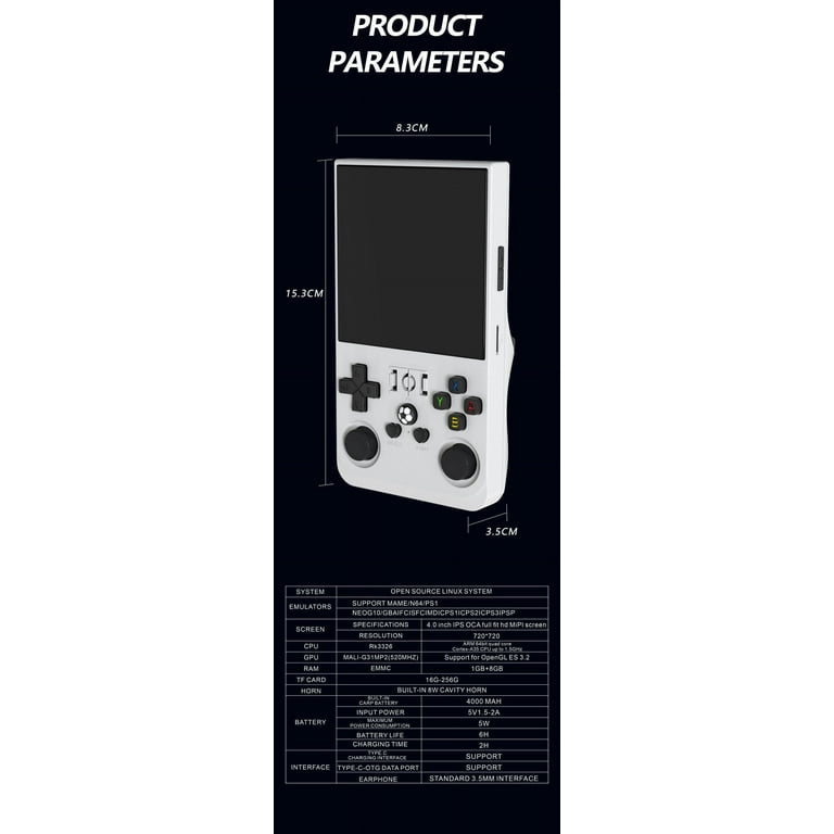 The latest R36SMAX open source handheld game console, nostalgic