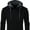 Black-1, variant on Neiku Mens Zipper Hoodie Casual Hooded Sweatshirt Fleece Jacket Black-XL