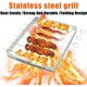 thumbnail image 1 of Rejilla para parrilla, parrilla plegable de acero inoxidable con 6 brochetas de kebab para barbacoa de metal, brochetas de carne de acero inoxidable reutilizables para cocinar en campamentos ShuxiuWang 8390613675897, 1 of 1