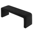 thumbnail image 5 of Modway Simba 60" Boucle Fabric Upholstered Waterfall Long Bench in Black, 5 of 9