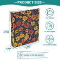 thumbnail image 3 of FORMRS 3 Ring Binder 1.5 inch with Pockets Set of 2 Clip Board 200 Sheets Capacity, Yellow Floral, 3 of 8