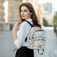 thumbnail image 6 of FORMRS Mini Backpack Purse for Women Travel Daypack Casual Shoulder Bag, Light Blue Mountain, 6 of 7