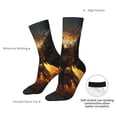 thumbnail image 4 of Fuzoiu Cool Black Eagle Print Athletic Crew Socks for Men & Women,Casual Crew Socks,Above Ankle Crew Socks for Business, Casual, 4 of 6
