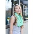 thumbnail image 2 of Women Scarf and Wrap Basic Crinkle Infinity Scarf Lightweight Warm Fall Winter and all Season Scarves Soft Cozy Fashion (Mint), 2 of 2