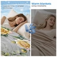 thumbnail image 2 of Yellow Rose Cooling Blanket, Lightweight Breathable Summer Throw Blanket with Double Sided Cold Effect,Vintage Country Botanical Floral Vines Picnic Beach Blankets Bed Sheet for Hot Sleepers 60"x80", 2 of 8