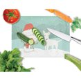 thumbnail image 2 of White Bull Terrier Snowman Christmas Glass Cutting Board Large, 2 of 2