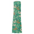 thumbnail image 7 of Ovticza Vacation Dresses Petite Womens Boho Sleeveless Plus Size Maxi Dresses Floral Tank Long Dress Shoes for Women Flowy Cotton Linen Sundresses for Women Plus with Pockets Green M, 7 of 7