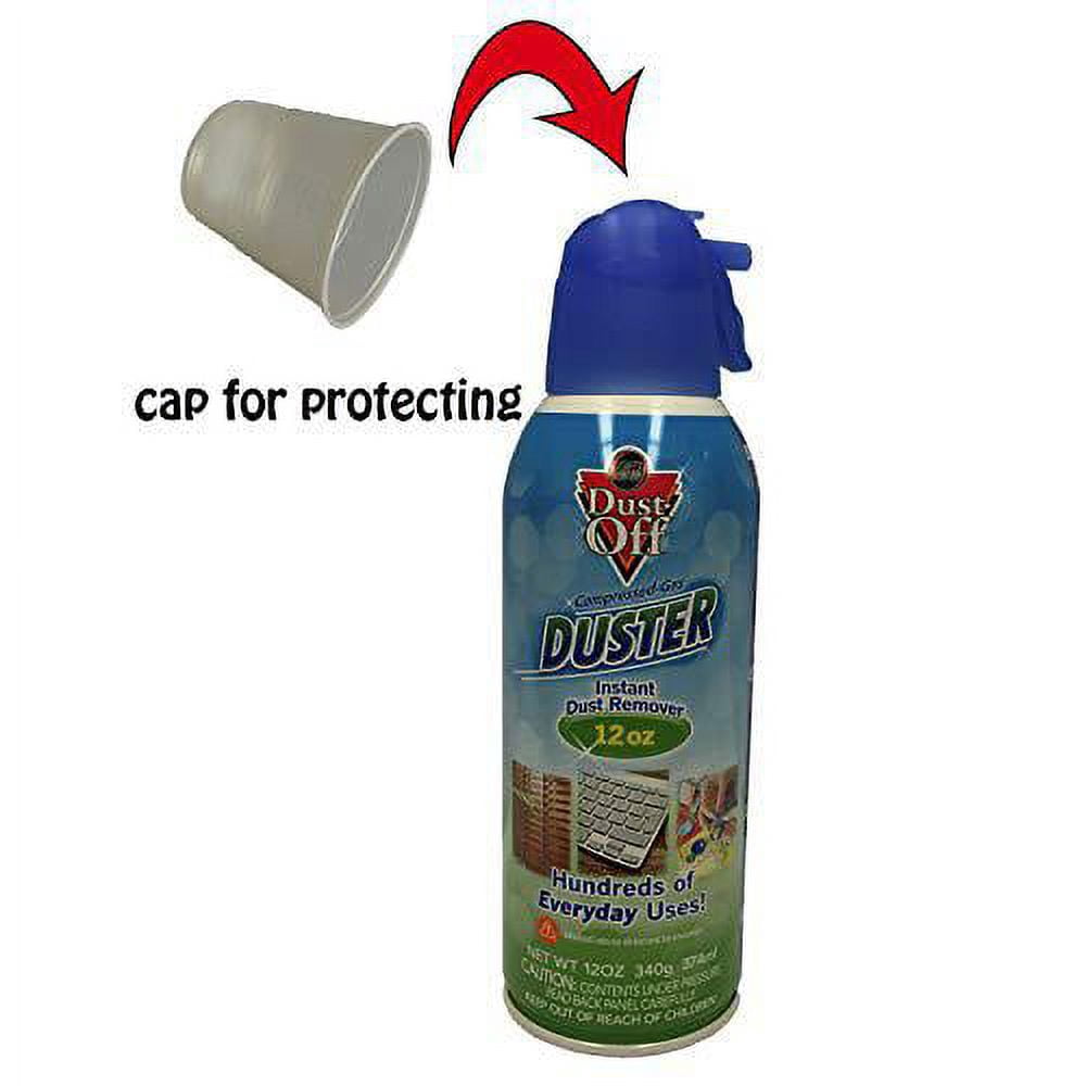 Dust-Off Compressed Gas Duster, 12 oz, 6 Count