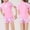 Pink, variant on RTKFRFL Toddler Swimsuit Girl 2 Piece Cute Short Sleeve Cartoon Print Tankini With Shorts Swimwear Beachwear Bathing Suit